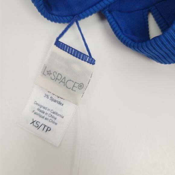 L*Space Jess Bikini Top in Indigo Blue Size XS NWT - Picture 4 of 4